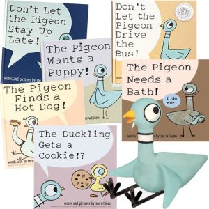 Mo Willems Pigeon Books And Plush Character