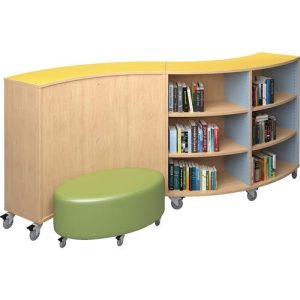 ColorScape Single Faced Curved Shelving
