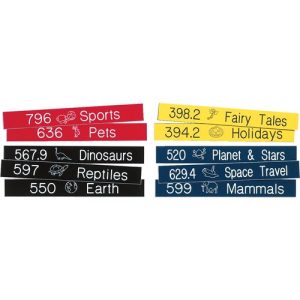 Dewey Classification Graphics Shelf Labels