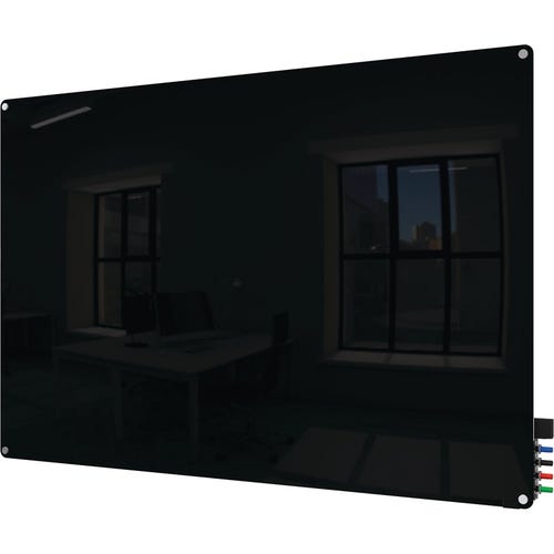 Ghent® Harmony Color Magnetic Glass Markerboards Black