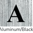 Aluminum/Black