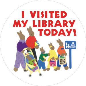 Visited Library Jumbo Stickers