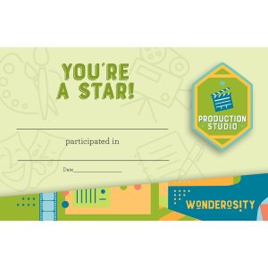 Wonderosity™ Production Studio Certificates