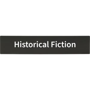 demco® bookshelf sign historical fiction with text only