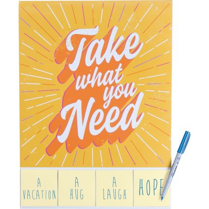 take what you need poster