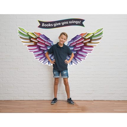 Demco® Books Give You Wings Self-Adhesive Wall Decals