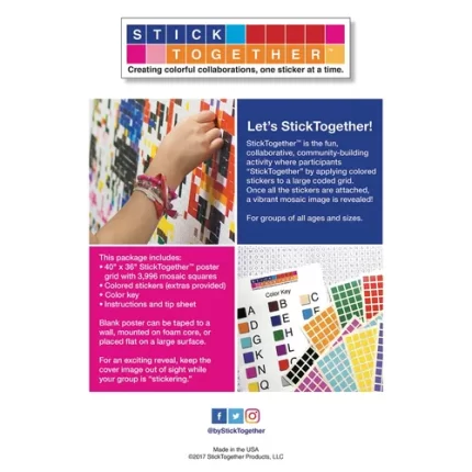 sticktogether® the core collection mosaic sticker puzzle posters ready to ship